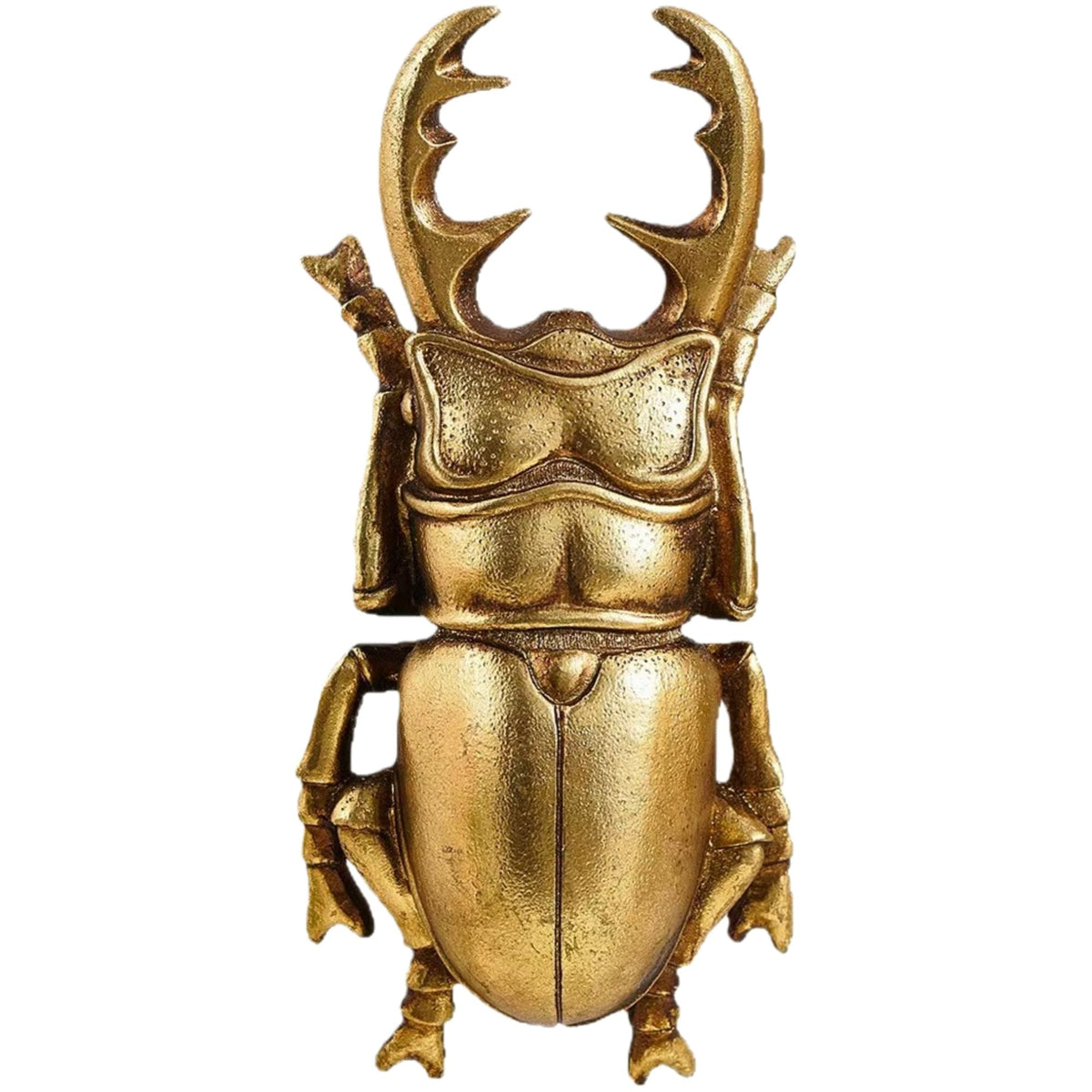 LuckySunDecorQZ Gold Bee Wall Decor Insect Wall Sculptures 3D Hanging Honey Decorative Bug Beetle Lizard Gecko Figurine Artwork Decor for Living Room (Gold Bee)