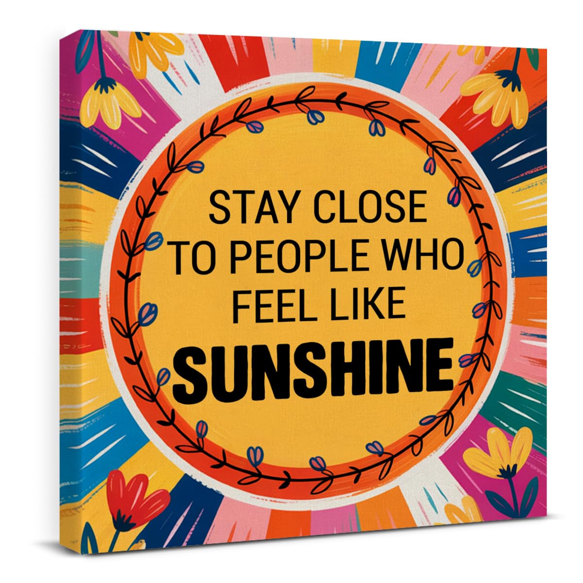 Inspirational Wall Art Decor Print Pictures (8 X 8 Inches, Framed)