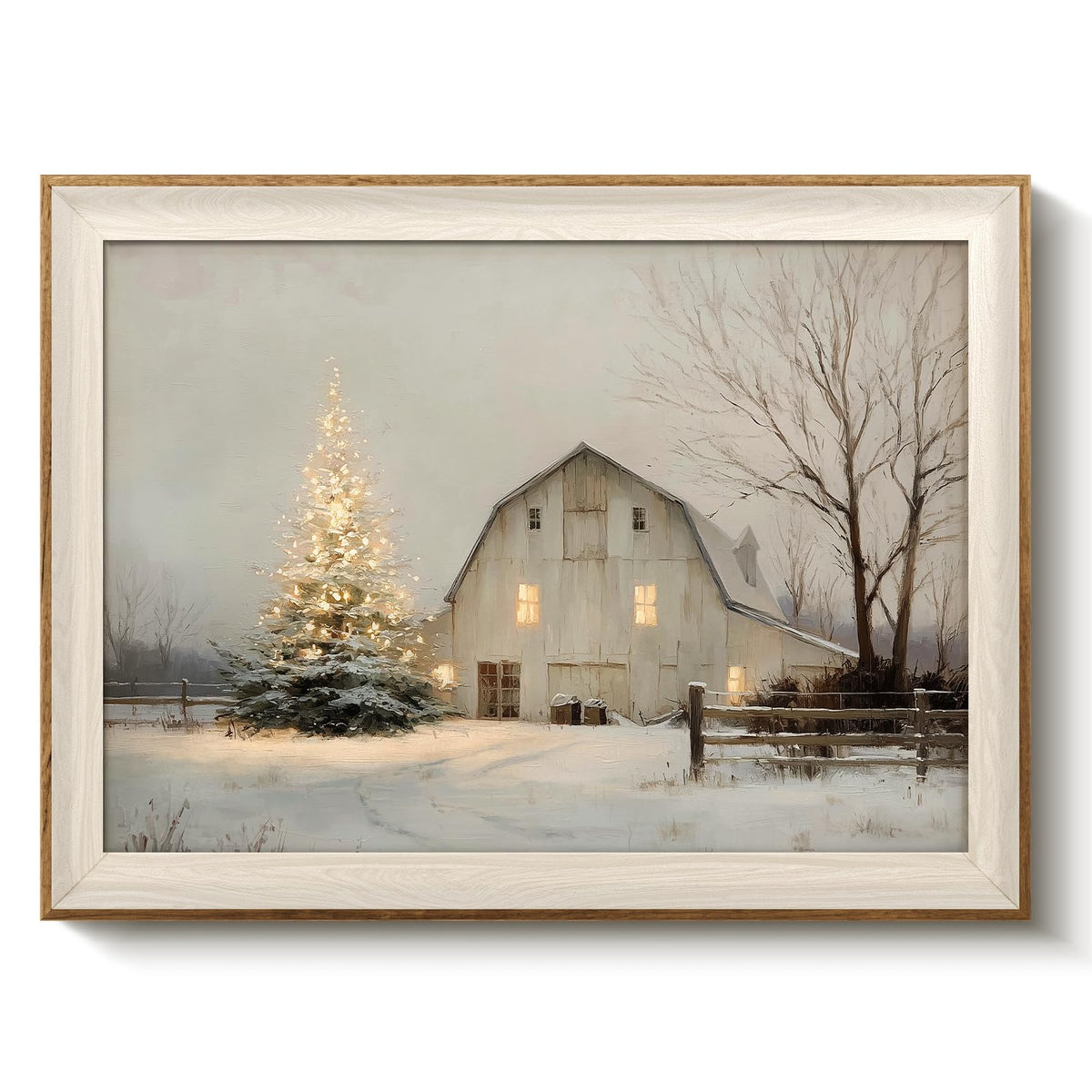 VIYYIEA Framed Wall Art for Living Room, Swan Wall Decor, 12×10 Inch