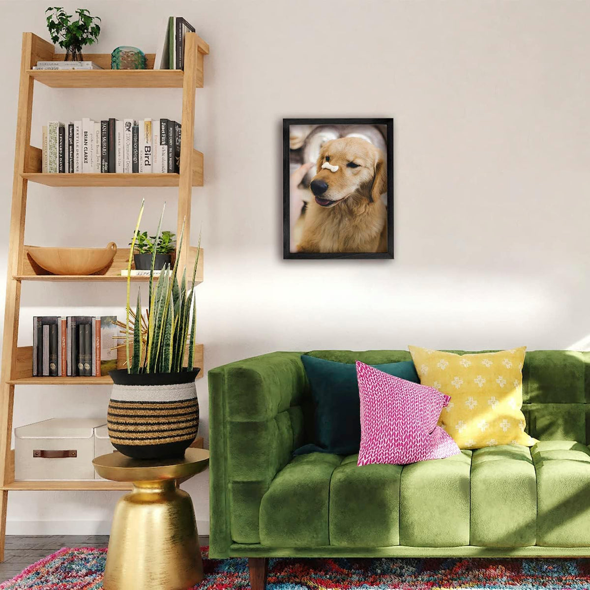 Framed Custom Canvas Prints with Your Photos Personalized Photo to Canvas Print Gifts for Couples Friends Family Baby Pets (Black, 8" L x 10" W)