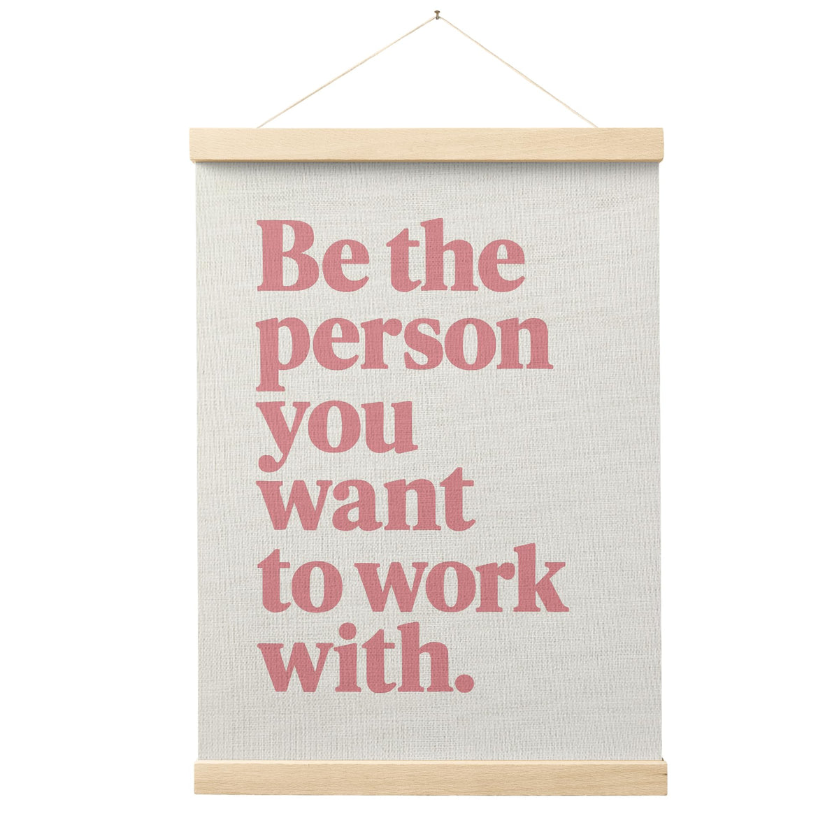 FGFK Inspirational Office Wall Art Poster Hanger Frame, Be the Person You Want to Work with Motivational Canvas Prints Framed Wall Decor for Home Office Workplace, 12x16 Inch