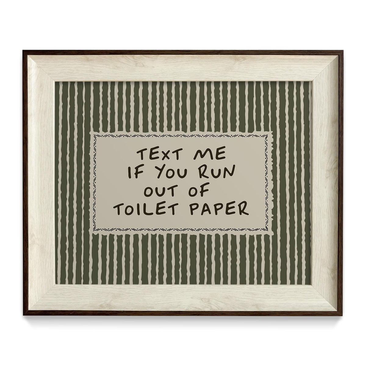 razliubit Green Cute Framed Wall Art Prints, Replaceable Wall Decors for Room Aesthtic, Small Framed Artwork Oil Painting for Bedroom Bathroom Kitchen Office Decor(10"x12")