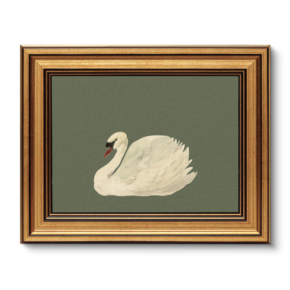 VIYYIEA Vintage Gold Framed Wall Art – Hummingbird Sketch, 8x10 IN