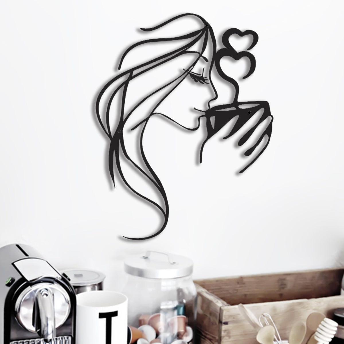 3D Metal Hummingbird Wall Art, Black Outdoor Decor, Waterproof(12.3"x16.5")