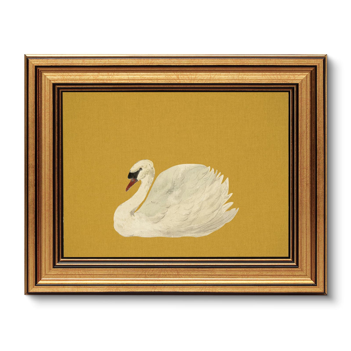 VIYYIEA Vintage Gold Framed Wall Art – Hummingbird Sketch, 8x10 IN