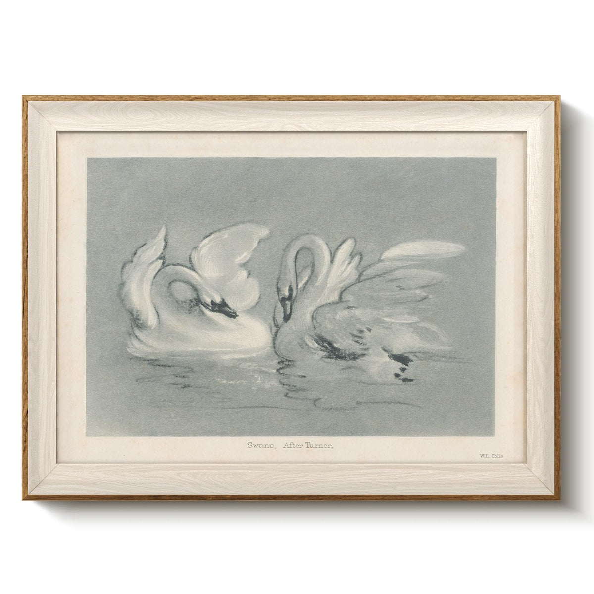 VIYYIEA Framed Wall Art for Living Room, Swan Wall Decor, 12×10 Inch
