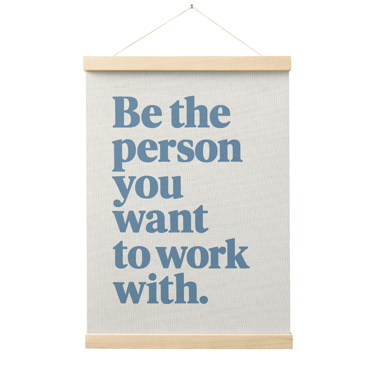 FGFK Inspirational Office Wall Art Poster Hanger Frame, Be the Person You Want to Work with Motivational Canvas Prints Framed Wall Decor for Home Office Workplace, 12x16 Inch