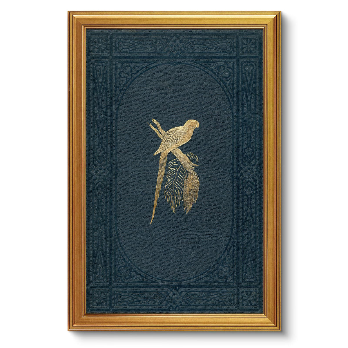 VIYYIEA Vintage Gold Framed Wall Art – Hummingbird Sketch, 8x10 IN