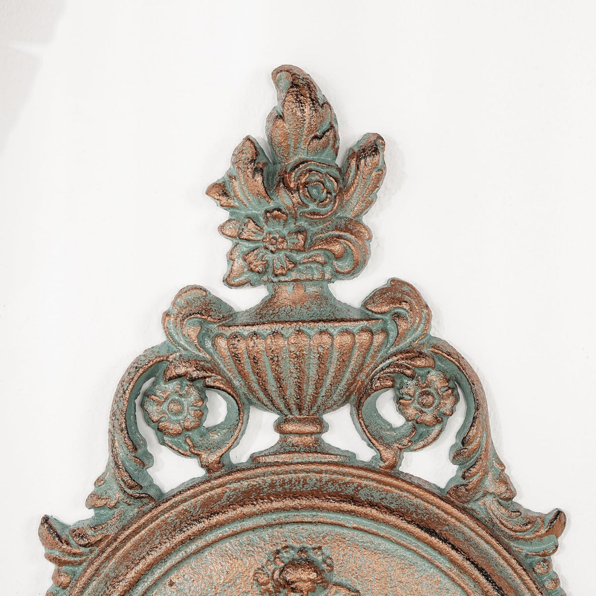 Sungmor Copper Cast Iron Wall Plaque -Classical Lady Relief in French Style