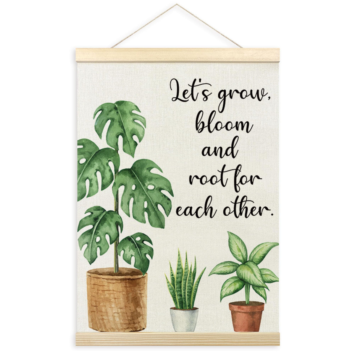 TLESKE Mental Health Wall Art Poster for Therapist Therapy Counseling Office, Motivational Inspirational Wall Decor for Classroom, Growth Looks Different for Everyone Poster with Hanger Frame 12x16