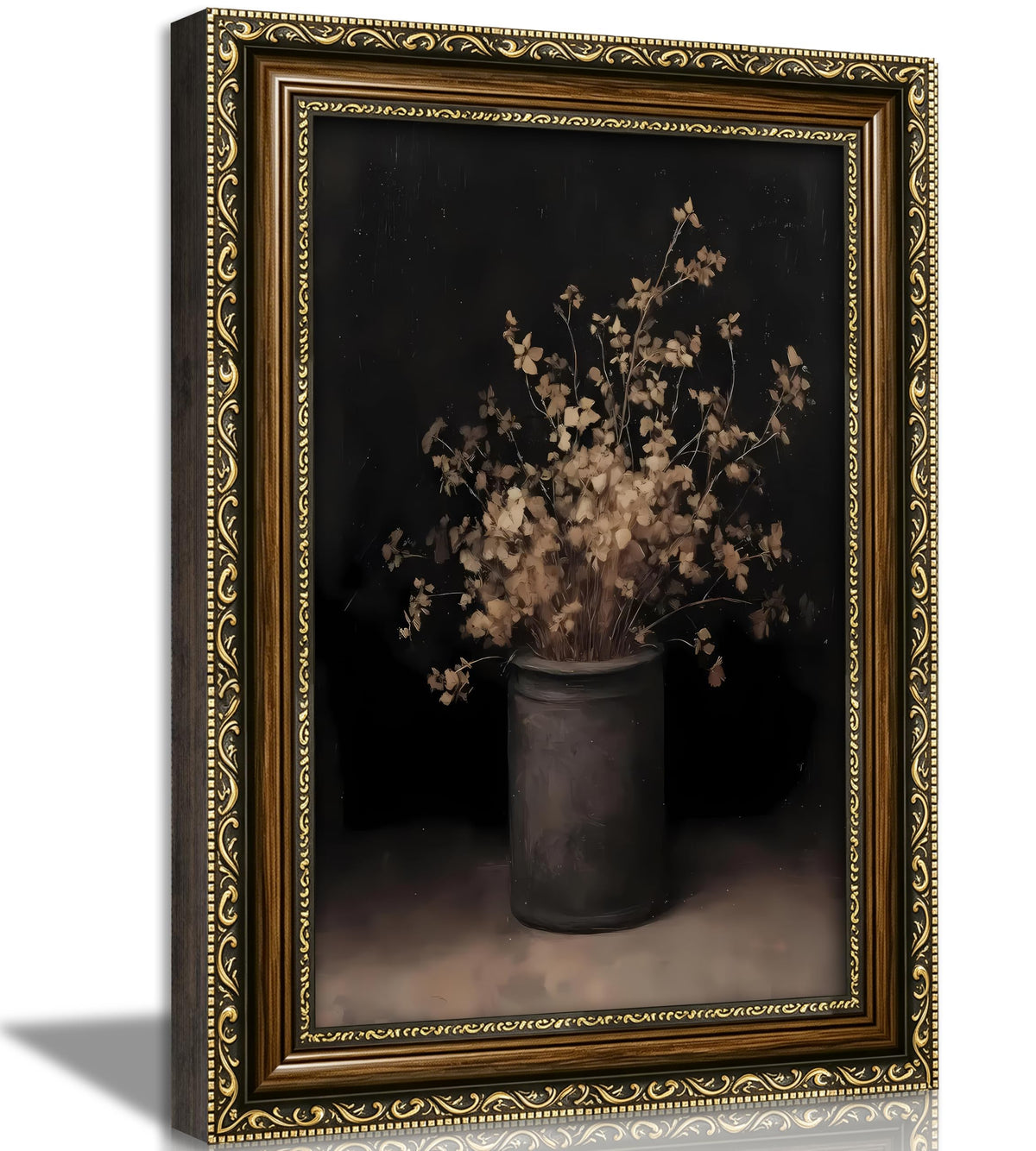 SKZMBTI Vintage Gold Framed Insect Wall Art Classical Bee Painting Prints