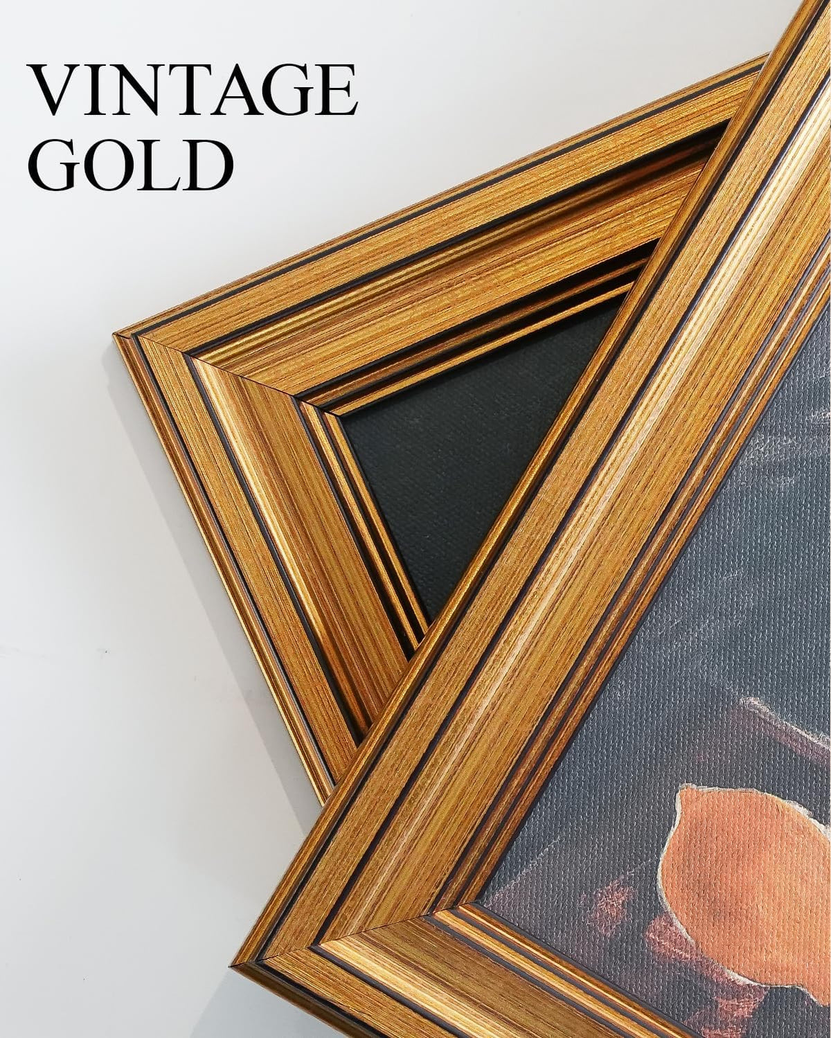 VIYYIEA Vintage Gold Framed Wall Art – Hummingbird Sketch, 8x10 IN