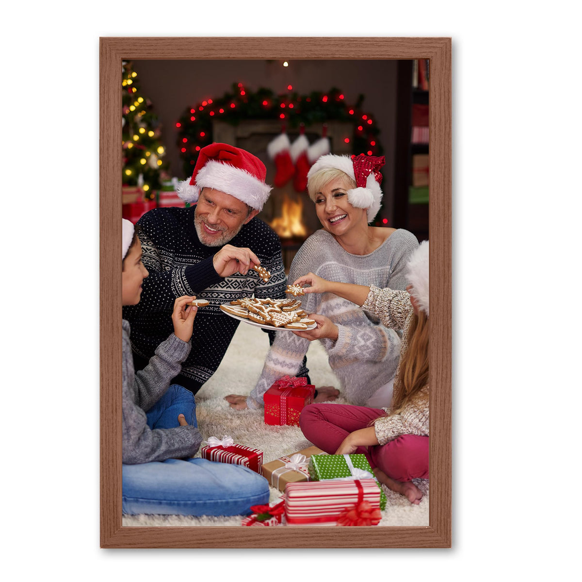 Framed Custom Canvas Prints with Your Photos Personalized Photo to Canvas Print Gifts for Couples Friends Family Baby Pets (Black, 8" L x 10" W)