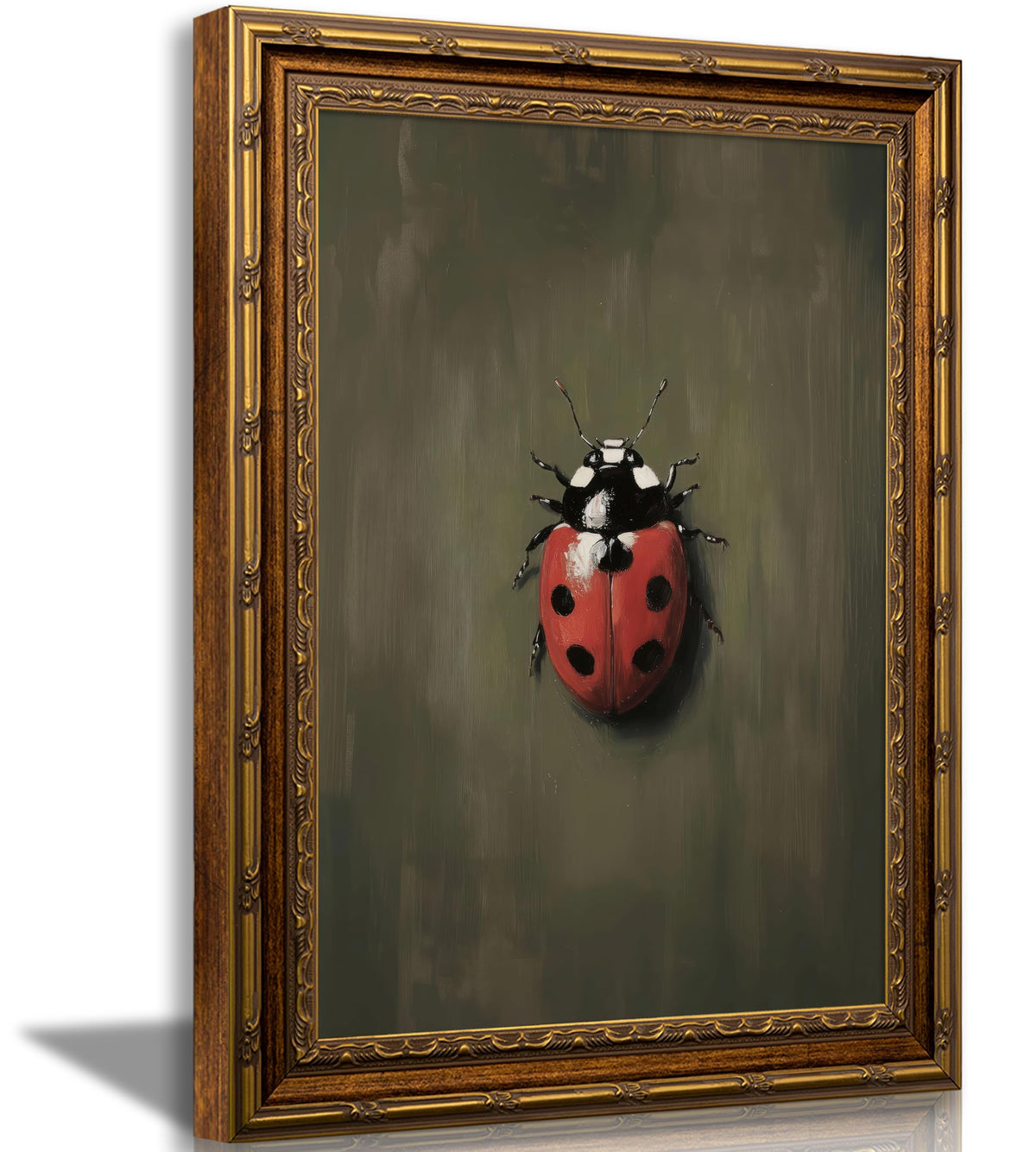 SKZMBTI Vintage Gold Framed Insect Wall Art Classical Bee Painting Prints