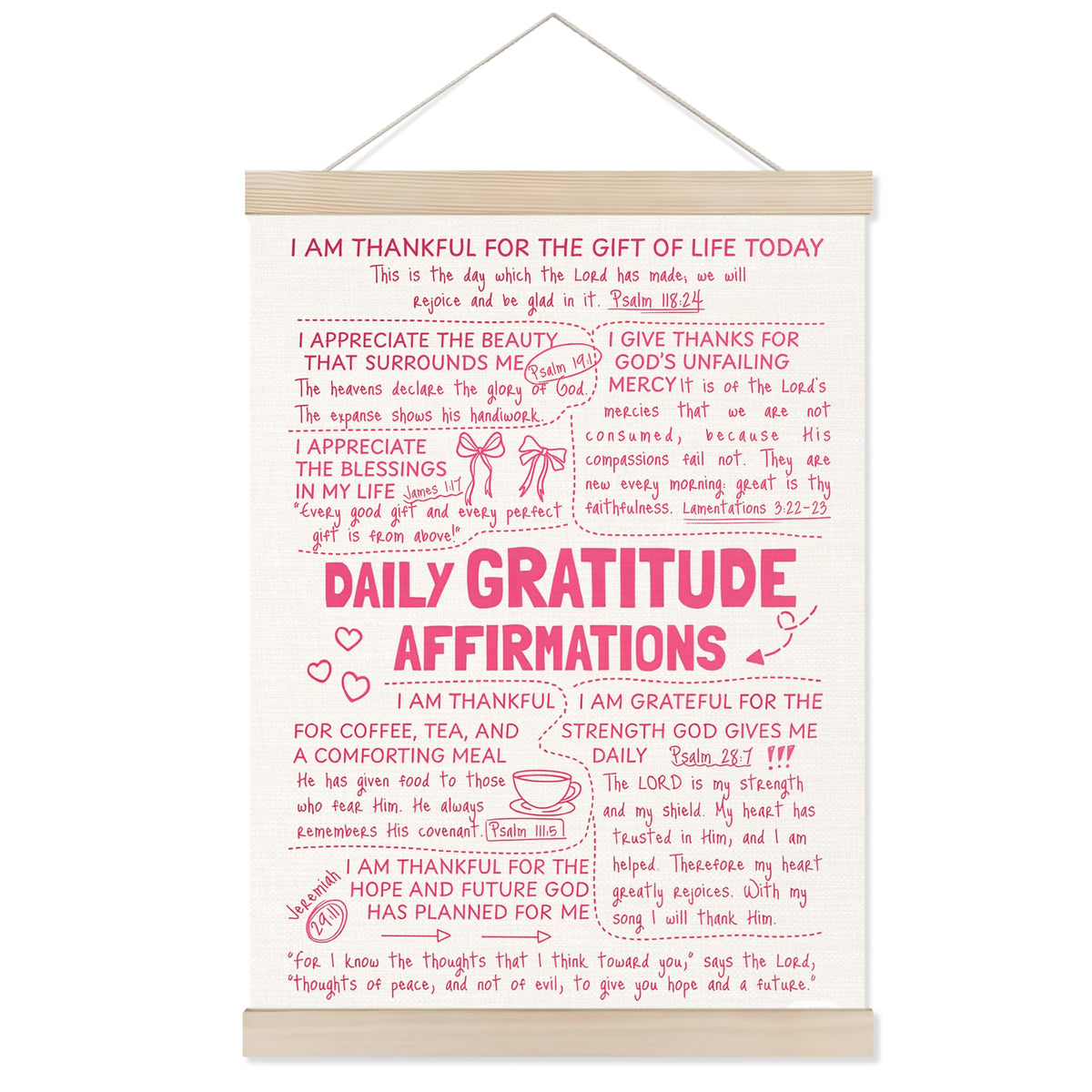 Welshower Boho Motivational Positive Poster Hanger Frame, What's the Best That Could Happen Positive Affirmations Wall Art Prints Decor for Living Room Bedroom Home Office Framed, 12x16 Inch