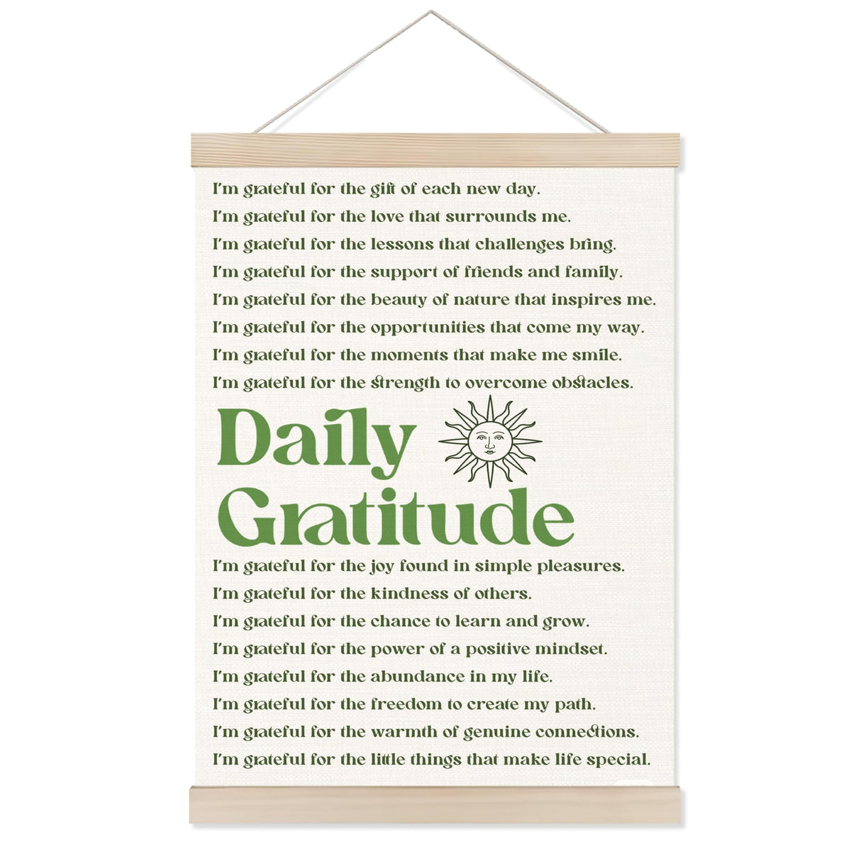 Welshower Boho Motivational Positive Poster Hanger Frame, What's the Best That Could Happen Positive Affirmations Wall Art Prints Decor for Living Room Bedroom Home Office Framed, 12x16 Inch