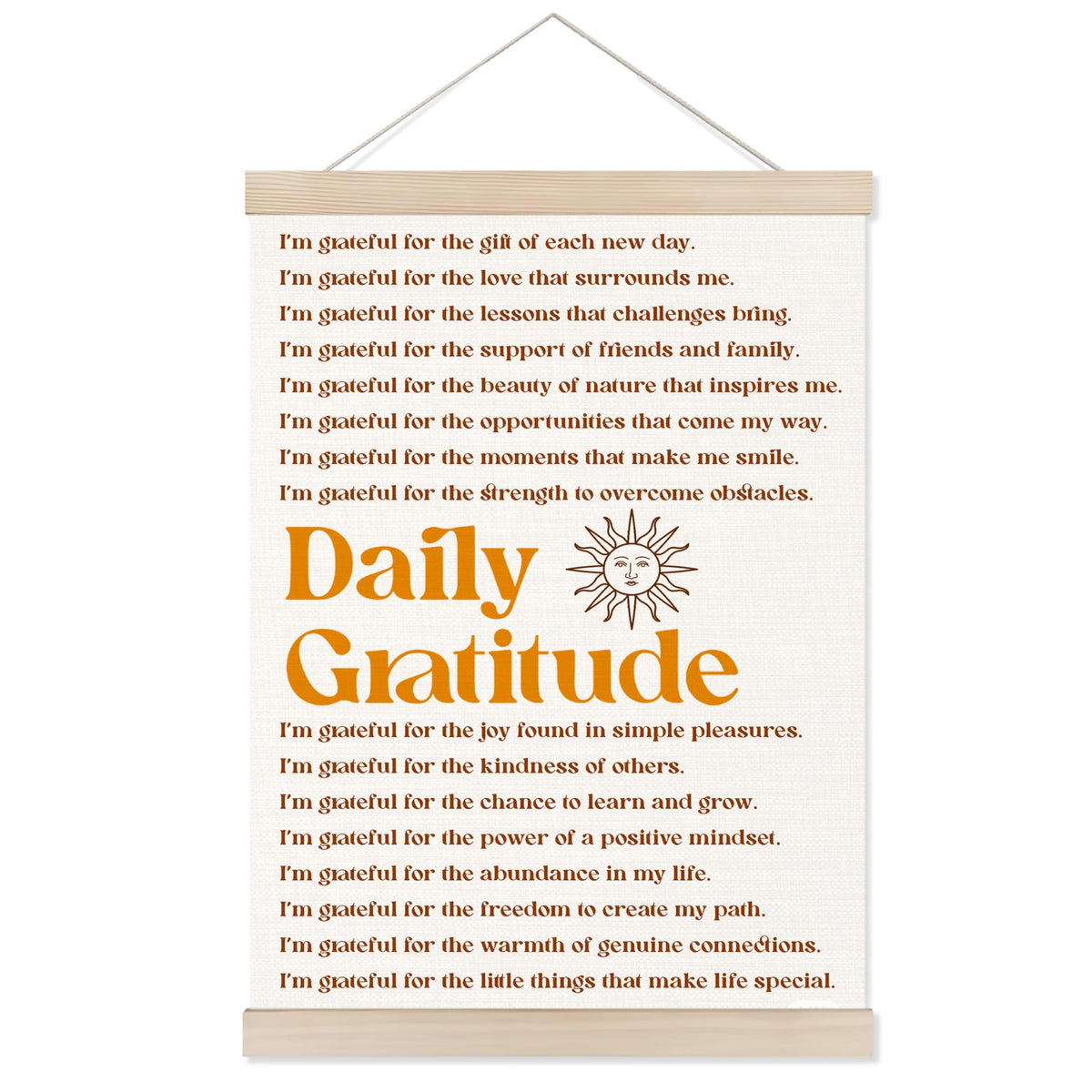 Welshower Boho Motivational Positive Poster Hanger Frame, What's the Best That Could Happen Positive Affirmations Wall Art Prints Decor for Living Room Bedroom Home Office Framed, 12x16 Inch