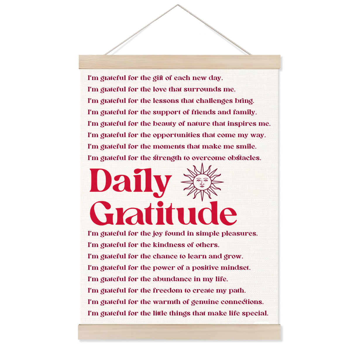 Welshower Boho Motivational Positive Poster Hanger Frame, What's the Best That Could Happen Positive Affirmations Wall Art Prints Decor for Living Room Bedroom Home Office Framed, 12x16 Inch