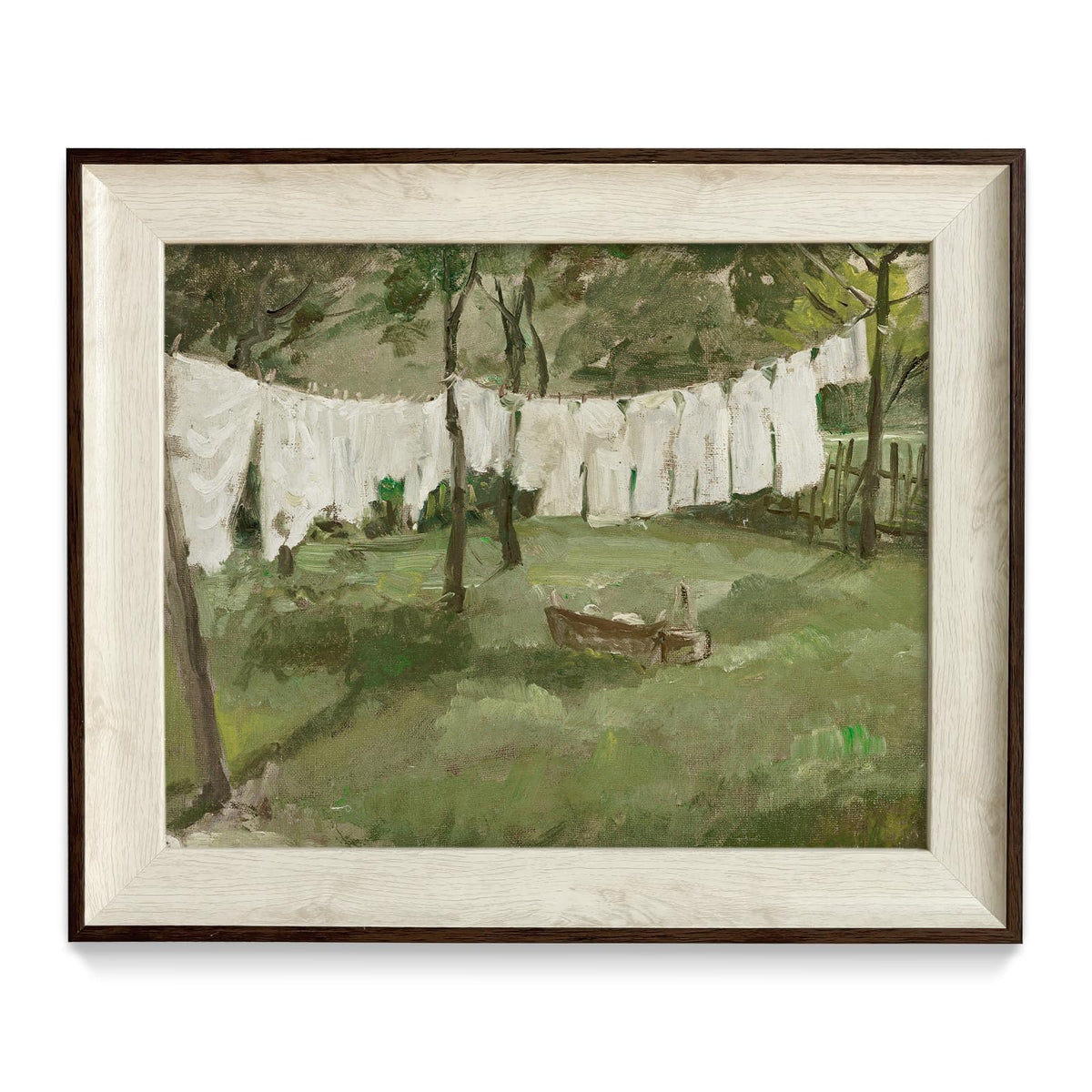 razliubit Green Cute Framed Wall Art Prints, Replaceable Wall Decors for Room Aesthtic, Small Framed Artwork Oil Painting for Bedroom Bathroom Kitchen Office Decor(10"x12")