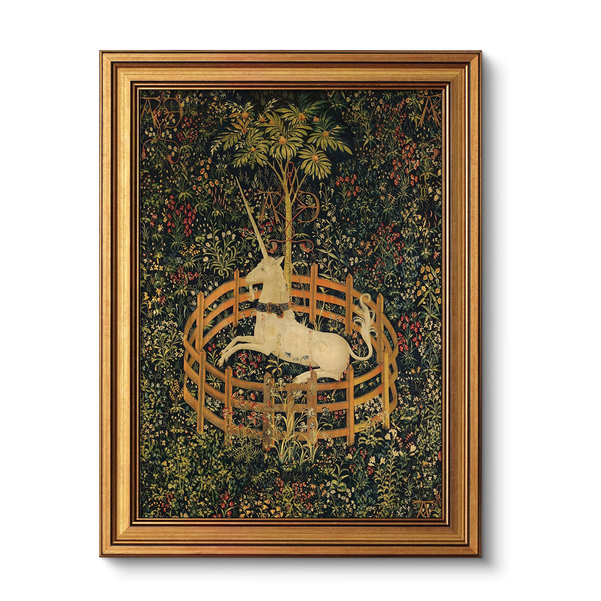 VIYYIEA Vintage Gold Framed Wall Art – Hummingbird Sketch, 8x10 IN