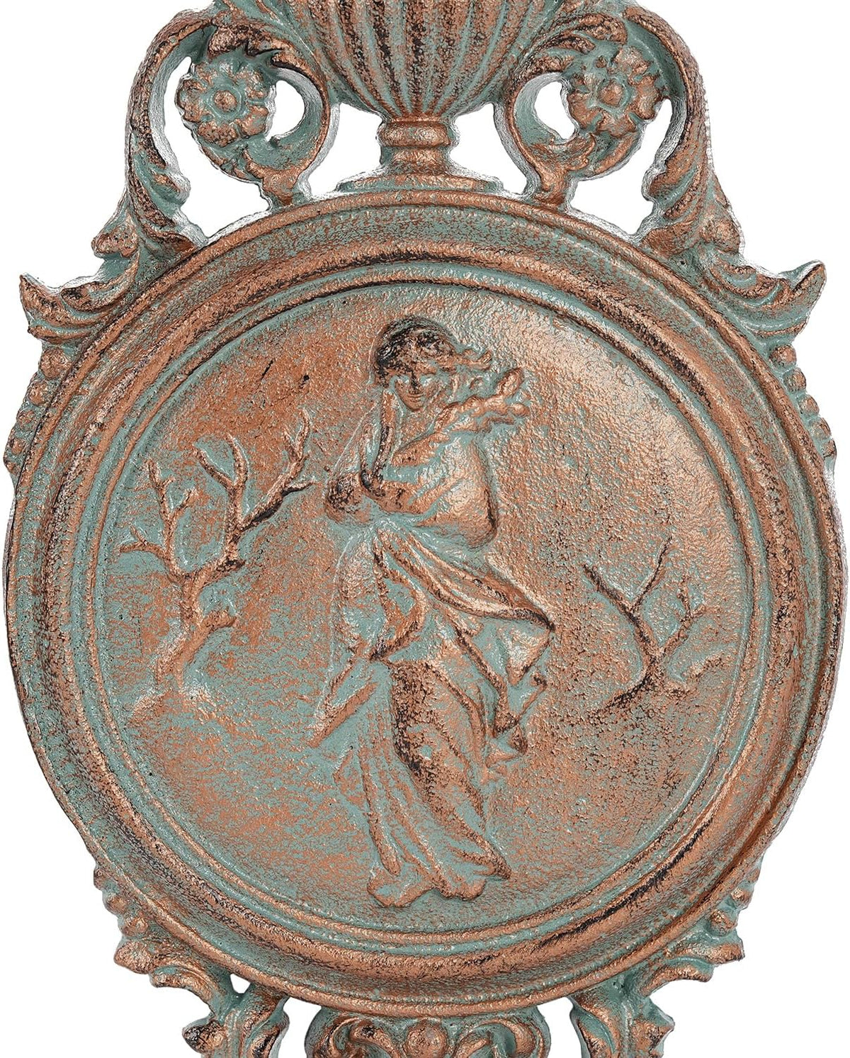 Sungmor Copper Cast Iron Wall Plaque -Classical Lady Relief in French Style